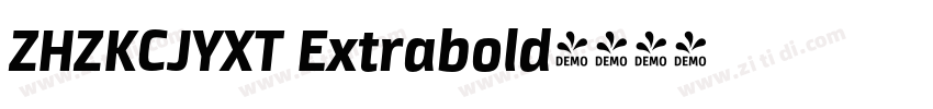 ZHZKCJYXT Extrabold字体转换